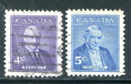 CANADA- Y&T N°284 Et 285- Oblitérés - Oblitérés