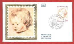 FDC ENVELOPPE PREMIER JOUR  MONACO  RUBENS  3 8 1977 - Rubens