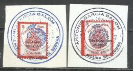 437- 2 SELLOS FISCALES DIFERENTES COLEGIO DE MURCIA Y DELEGACION MURCIA  POLIZA GESTION OBLIGATORIA - Revenue Stamps