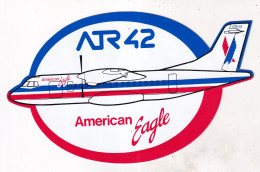 Autocollant Avion -  ATR 42 Americain Eagle - Aufkleber