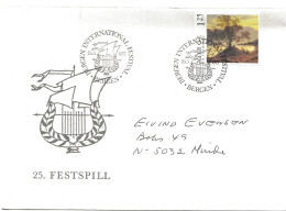 Norway 1977 Special Cover Bergen Intermasjnale Festspill , Cancelled 25.5.1977 - Covers & Documents