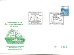 Norway 1977 Special Cover Sjømannsforeningens Landsforbund, Ship On Cover, Cancelled 3.6.1977 - Lettres & Documents