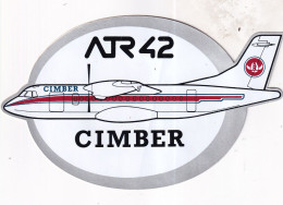 Autocollant Avion -  ATR42  CIMBER - Autocollants