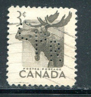 CANADA- Y&T N°258- Oblitéré Et Perforé - Perforadas