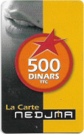 Algeria - Nedjma - La Carte Nedjma, Mouth, Exp.31.12.2010, GSM Refill 500DA, Used - Algérie