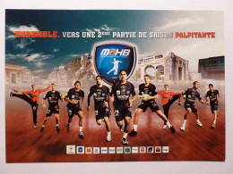 HANDBALL - MAHB Montpellier - Joueurs / Ballon - Monuments En Arrière Plan - Carte Publicitaire - Handball
