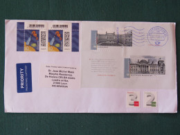 Germany 2023 Cover To Nicaragua - Bottle In The Sea - Palace Souvenir Sheet - Lettres & Documents