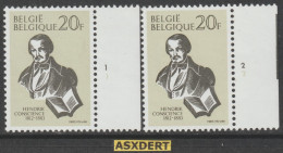 N° 2106  ** Postfris Pl. Nr.1 En 2 / Sans Charnière - 1981-1990