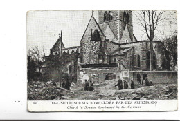 CPA DPT 51 GUERRE 14/18, SOUAIN , EGLISE BOMBARDEE - Souain-Perthes-lès-Hurlus