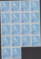 1954. FINLAND. Liontype 25 M. Never Hinged. 18-block.  (Michel 432) - JF542621 - Nuevos