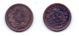 Switzerland 1 Rappen 1904 - 1 Rappen