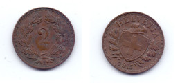 Switzerland 2 Rappen 1915 - 2 Centimes / Rappen
