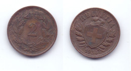 Switzerland 2 Rappen 1934 - 2 Centimes / Rappen