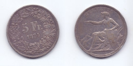 Switzerland 5 Francs 1874 - 5 Francs