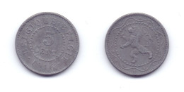 Belgium 5 Centimes 1916 WWi Issue - 5 Cents