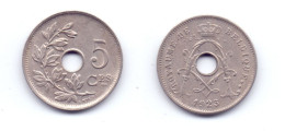 Belgium 5 Centimes 1923 (French Legend) - 5 Centimes