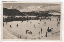 Carte Photo 14 X 9  -  Pontresina.  Curling - Ollon