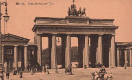 ALLEMAGNE - Berlin - Brandenburger Tor - Vue Générale De La Porte De Brandebourg - Animé - Carte Postale Ancienne - Brandenburger Door