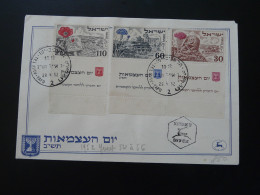 FDC With Tabs 4 Years Of Independance Israel 1952 - Usati (con Tab)