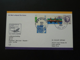 Lettre Premier Vol First Flight Cover Puerto Rico --> Lima Peru DC10 Lufthansa 1981 - Porto Rico