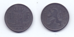 Belgium 1 Franc 1942 WWII Issue BELGIE-BELGIQUE - 1 Franc