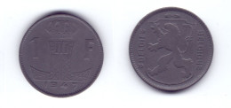 Belgium 1 Franc 1947 WWII Issue BELGIE-BELGIQUE - 1 Frank