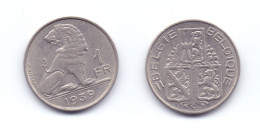 Belgium 1 Franc 1939 BELGIE-BELGIQUE - 1 Frank