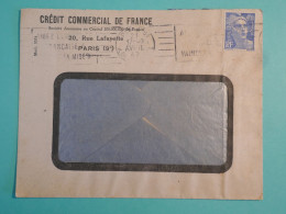 DJ 12  FRANCE L  BELLE  LETTRE FENETRE  1953  PARIS GZANDON  + AFFRANCH. INTERESSANT - Brieven En Documenten