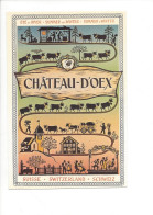 32034 - Tourisme Château-d'Oex Eté-hiver Poya Reproduction Affiche - Château-d'Œx