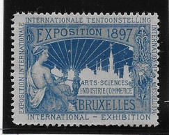 Belgique - Bruxelles 1897 - Vignette - Neuf ** Sans Charnière - TB - Erinnophilia [E]