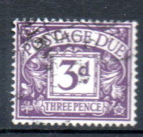 GRANDE-BRETAGNE Taxe 3p Violet  1914 N° 4 - Taxe
