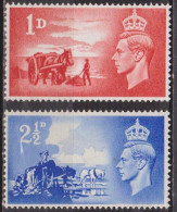 Roi George VI - GRANDE BRETAGNE - Libération Des Iles Anglo-Normandes - 1948 - N° 239-240 ** - Neufs