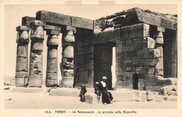 EGYPTE - Thèbes - Le Ramesseum - La Grande Salle Hypostile - Carte Postale Ancienne - Museums