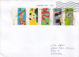 GOOD USA Postal Cover To ESTONIA 2022 - Good Stamped: Animals / Birds - Briefe U. Dokumente