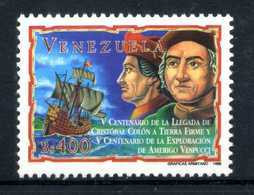 EMISSIONE CONGIUNTA Rep. Italiana - 1998 Colombo In Venezuela Ed Esplorazione Vespucci Set MNH ** - Sonstige & Ohne Zuordnung