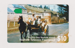 NORFOLK ISLAND - Bounty Day Magnetic Phonecard - Norfolk Eiland