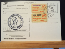 Code Postal. Carte Postale En Franchise Oblitérée Avec Les Deux Vignettes De Couleurs Différentes, 81200 MAZAMET - Lettres & Documents