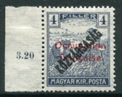 ARAD (French Occupation) 1919 Overprint On Harvesters KÖZTARSASAG 4f MNH / **..  Michel 32 - Non Classificati