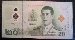 THAILAND 20 BAHT 2022 # 2A4819627 P# W142 King Rama X Polymer - Thaïlande