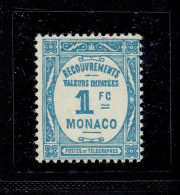 MONACO - TAXE - N°27 - XX MNH TTB - Impuesto