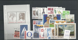 1992 MNH Denmark Year Collection Postfris** - Années Complètes