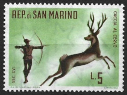 San Marino 1961. Scott #481 (MH) Hunting, Stag Hunt - Ongebruikt