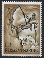 San Marino 1962. Scott #519 (MH) Mountaineer Descending - Ongebruikt