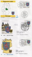 Germany Deutschland 1994 FDC Wappen Der Lander, Thuringen, Canceled In Berlin - 1991-2000