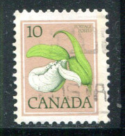 CANADA- Y&T N°630- Oblitéré (fleurs) - Usados