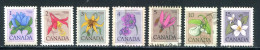 CANADA- Y&T N°625 à 630- Oblitérés (fleurs) - Usados