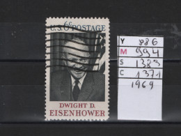 PRIX FIXE Obl 886 YT 994 MIC 1383 GIB 1371 Dwight D. Eisenhower 1969 Etats Unis  58A/13 - Gebruikt