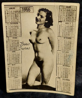 C6/9 - Calendário 1955 * Erótico * Mulher* Desnudos * Antique * Photo - Non Classés