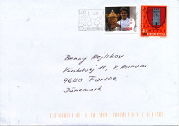 Switzerland Cover Sent To Denmark 11-1-2013 - Lettres & Documents
