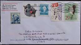 Santa Clarita 17 Jul 2023 - Used Stamps On Letter To Italy - Cartas & Documentos